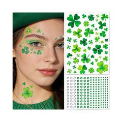 EMOME tatuajes temporales San Patricio con diseños festivos para un look rápido