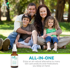 Emu Joy emu oil application shows fast absorption and non greasy finish.