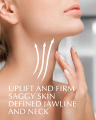 EnaSkin application on face and neck showing firm-looking finish