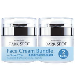 EnaSkin Dark Spot Remover 2-Pack bottle close-up for fading uneven facial skin.