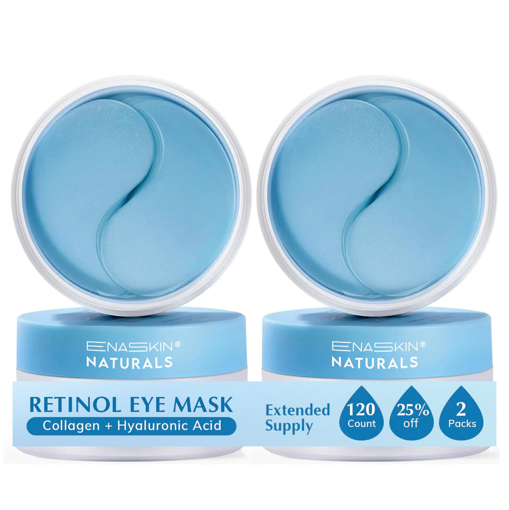 Parche ocular Enaskin Naturals en paquete azul para refrescar la mirada