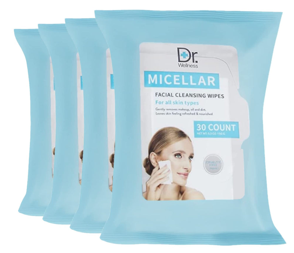 Enchante Dr. Wellness wipes pack front for all-skin cleansing and convenience.