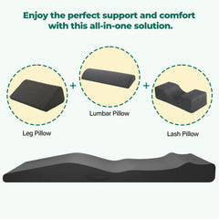 High-density foam maintains shape through long appointments