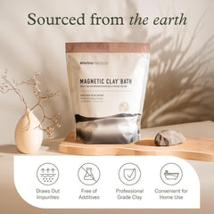 Enviromedica bath powder helping achieve soft, nourished skin after a soak.