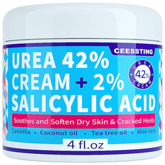 Envisha Urea Cream 42% bottle shown for smoother, hydrated skin.
