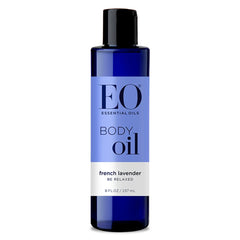EO Aceite corporal Lavanda Francesa en botella para hidratación profunda.