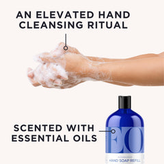EO French Lavender essential oil droplets evoke calm aromatherapy.