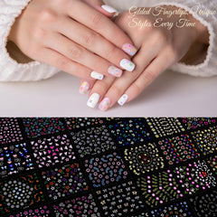 Pegatinas Eofot para uñas con motivos cartoon brillantes