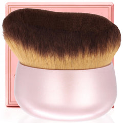 EOICCEOH extra-large body makeup brush with 75mm head in pink rose gold for even coverage