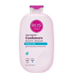 eos cashmere gel de ducha con botella visible y espuma cremosa para piel sensible