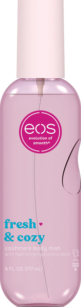 eos Cashmere Body Mist bottle-front for Fresh & Cozy fragrance on skin