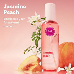 EOS Cashmere Body Mist Jasmine Peach spray application ready for quick refresh.