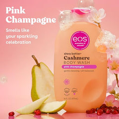EOS Champán Rosado: textura cremosa que limpia suavemente.