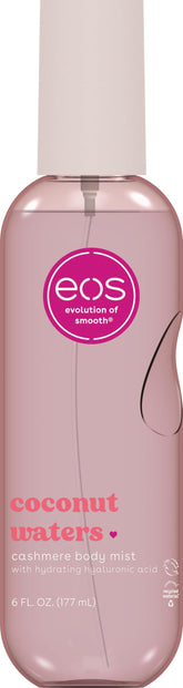 EOS Coconut Waters Body Mist bottle front for a tropical scent