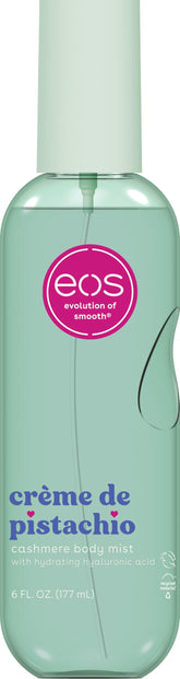 eos Crème de Pistachio bottle front, inviting pistachio scent for daily use.