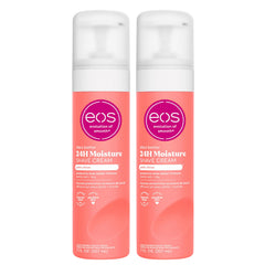 eos Pink Citrus Shave Cream bottle promotes a smooth, hydrated shave.
