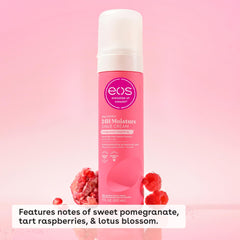 eos Shea Better Shave Cream lather shows smooth glide and moisturizing feel.