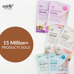Epielle Mascarillas para Manos: aplicación fácil para manos suaves.