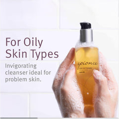 Foaming lather from Epionce Lytic Gel Cleanser illustrating gentle cleansing texture
