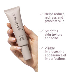 Epionce Lytic Tx close-up shows blemish management potential during daily use.