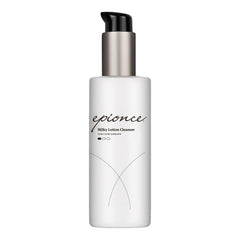 Epionce Milky Lotion Cleanser packaging close-up showing gentle skincare
