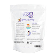 Epsoak Kids: etiqueta con lavanda para cuidado suave de la piel