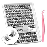 EPUDY FIHSALA wispy lash clusters closeup for natural daily look.