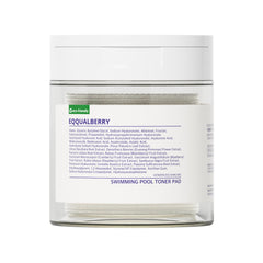 EQQUALBERRY Discos tonificantes: lado relieve, exfoliación suave para poros abiertos.