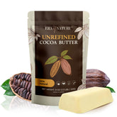 Era of Nature Cocoa Butter Raw bar close-up highlights deep hydration for skin.