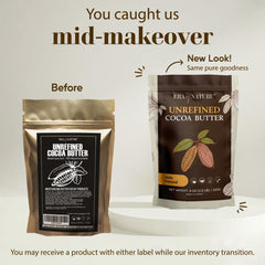Era of Nature Cocoa Butter Raw melts on skin for easy DIY body care.