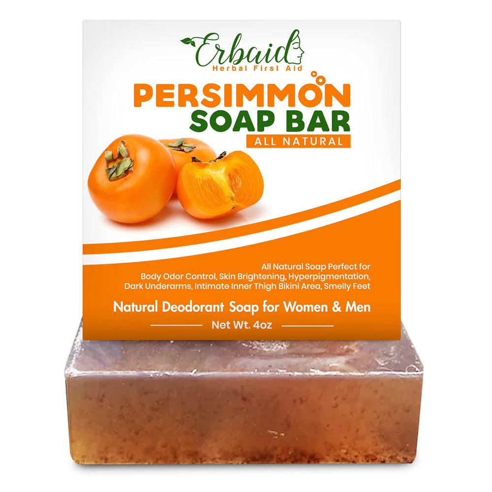 Barra Erbaid Persimmon desodorante para el cuerpo, neutraliza olores y refresca la piel.