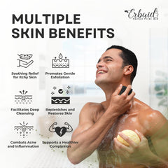 Erbaid Jabón de Pino Tar Exfoliacion suave con avena