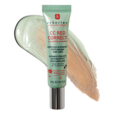 Erborian CC Red Correct with green pigments balancing redness for a natural base