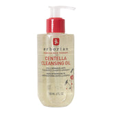 Erborian Centella Cleansing Oil with water activation for effortless makeup removal.