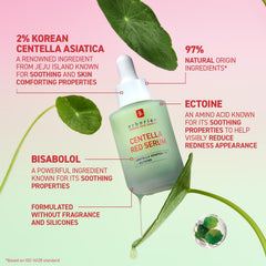 Textura ligera de Erborian Centella Red Serum para rostro sensible.