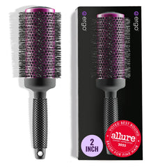 ERGO Super Gentle Round Brush close-up on bristles for gentle detangling in delicate hair.