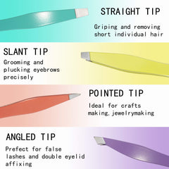 erised's bifrost mini eyebrow tweezers pointed tip for precise hair targeting