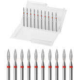 ERUIKA diamond flame cuticle bit for precise dead-skin removal around the nail