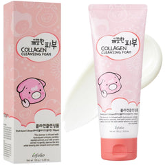 Esfolio Colagen Espuma cremosa para aplicación suave en la piel.