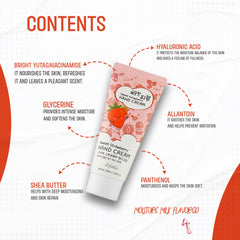 Esfolio Crema de Manos Dulce de Fresa, textura ligera, absorción rápida para uso diario.