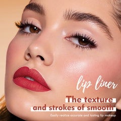 Espoce perfilador tono rosa suave para labios definidos y voluminosos.