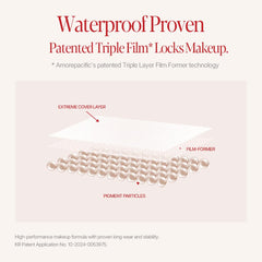 Espoir Be Velvet Cushion Foundation swirl on skin shows long-lasting, oxidation-resistant color