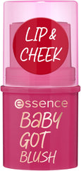 essence Baby Got Blush Stick on cheeks for easy blending