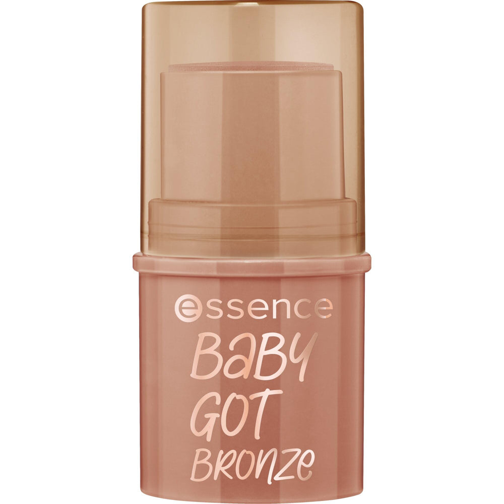 essence Baby Got Bronze cream bronzer stick swatch for natural warmth and easy definition.