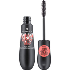 essence Bye Bye Panda Eyes tubing mascara wand close-up for precise, smudge-proof definition