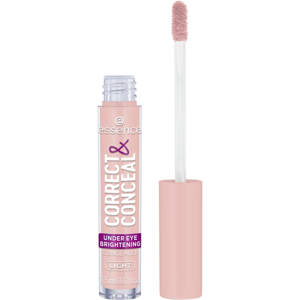 essence Correct & Conceal bottle demonstrates brightening under-eye coverage