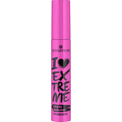 essence I Love Extreme Crazy Volume Mascara bottle close-up showing bold pigment