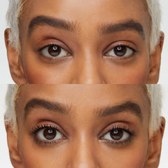 essence I Love Extreme Volume Mascara on lashes before applying product