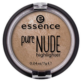 Essence Iluminador Puro Nude 10 Be My Highlight, brillo suave para pómulos.