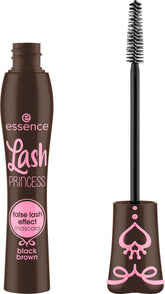 essence Lash Princess Brown bottle close-up for a sleek, defined lash look.